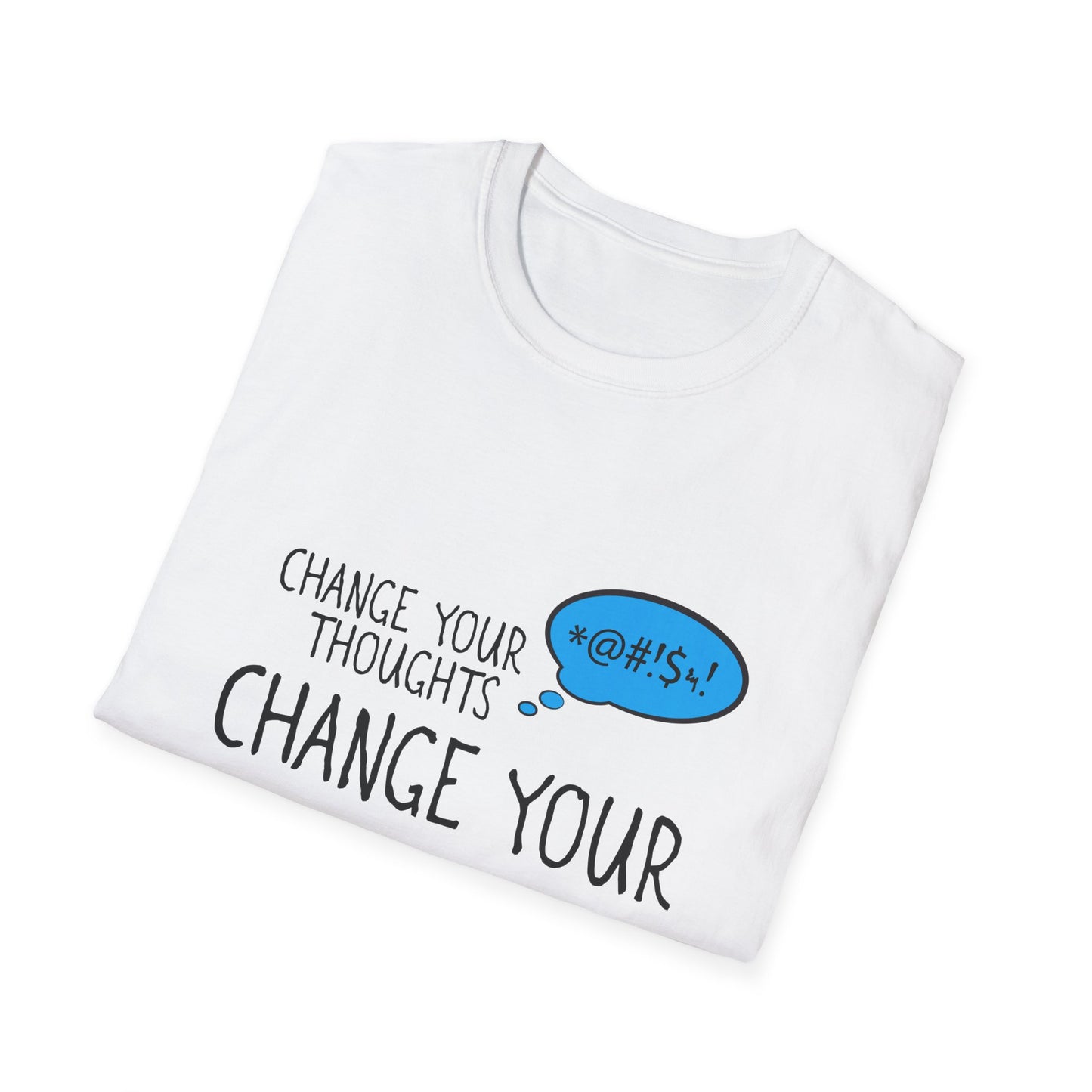 Change Your Thoughts Change Your World T‑Shirt — Positive Mindset Earth Graphic Tee