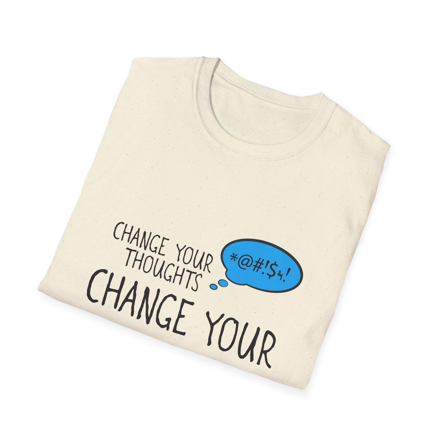 Change Your Thoughts Change Your World T‑Shirt — Positive Mindset Earth Graphic Tee