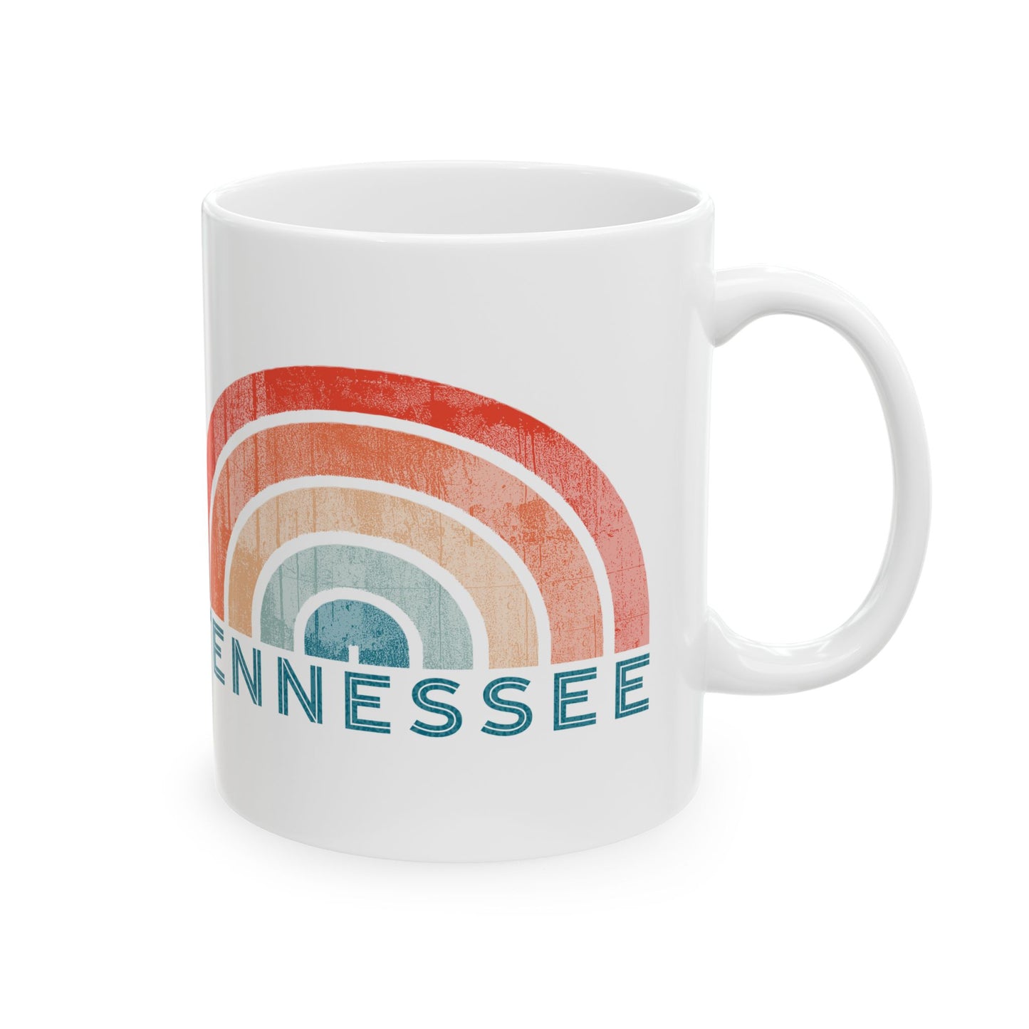 Tennessee Rainbow Ceramic Mug, (11oz, 15oz)
