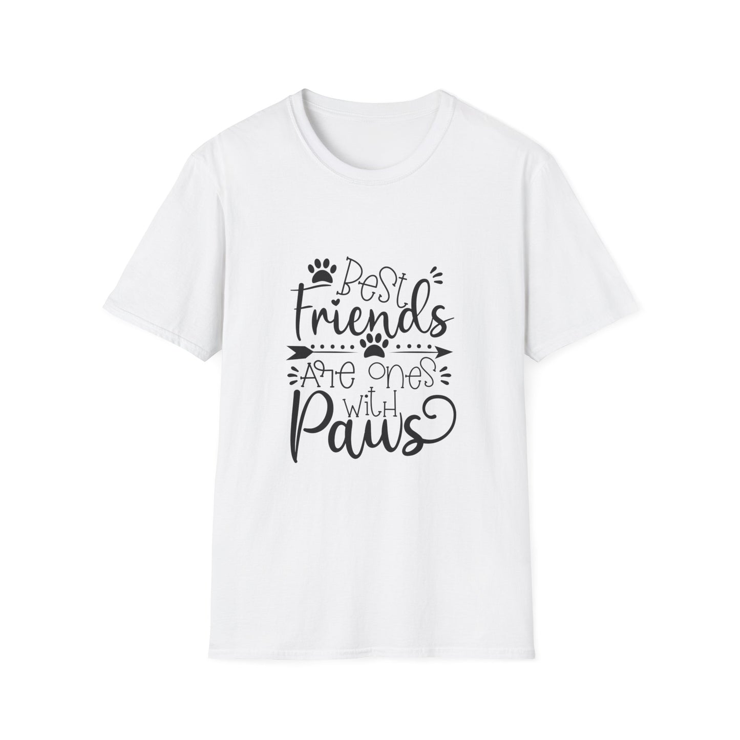 Best Friends Are Ones With Paws T-Shirt – Cute Pet Lover Tee