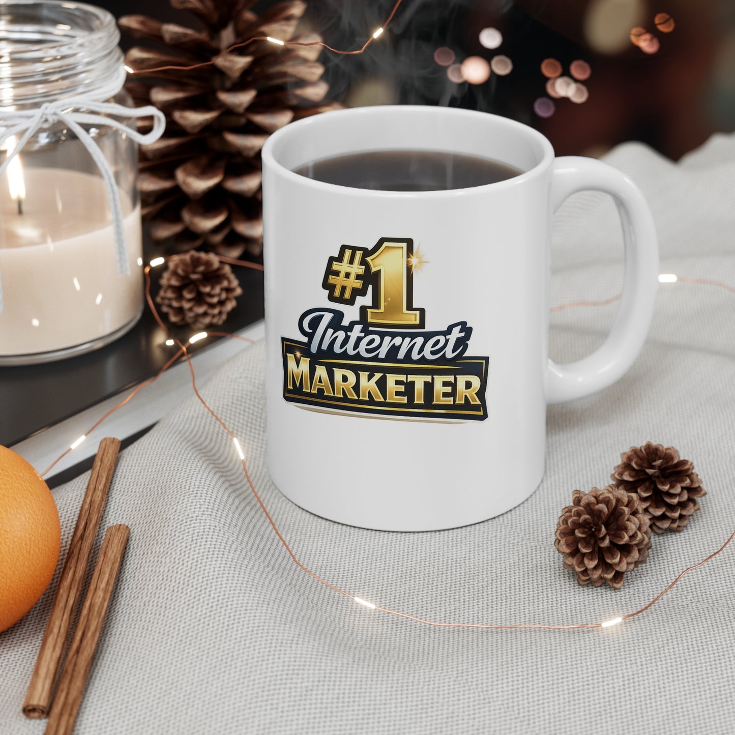 #1 Internet Marketer Mug — 11oz Coffee Cup for Digital Marketing Pros