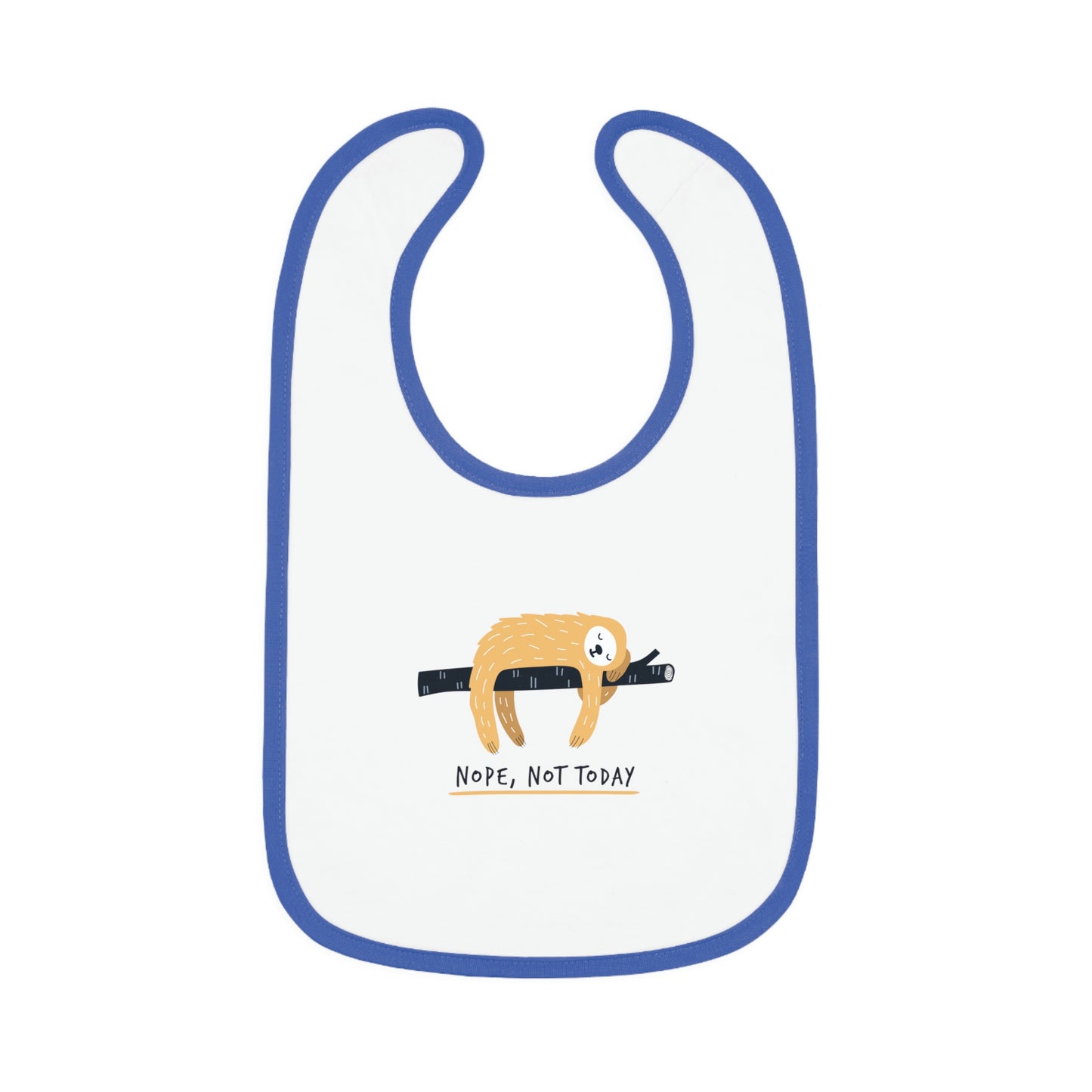 Baby Contrast Trim Jersey Bib